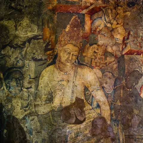 Bodhisattva Padmapani, Ajanta Caves